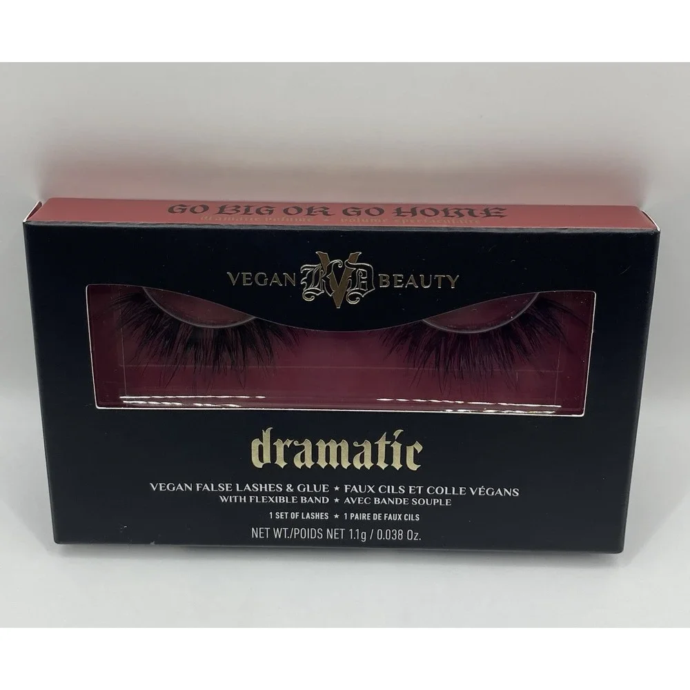 KVD Beauty Kat Von D Go Big or Go Home Vegan Dramatic False Lashes & Glue Black
